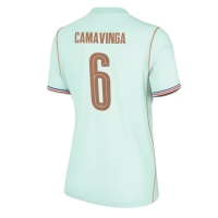 Camiseta Francia Eduardo Camavinga #6 Segunda Equipación Replica Mundial 2026 para mujer mangas cortas